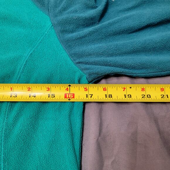 Columbia Teal Green 1/4 Zip Fleece Pullover Soft Mock Neck Women’s Small - Picture 3 of 9